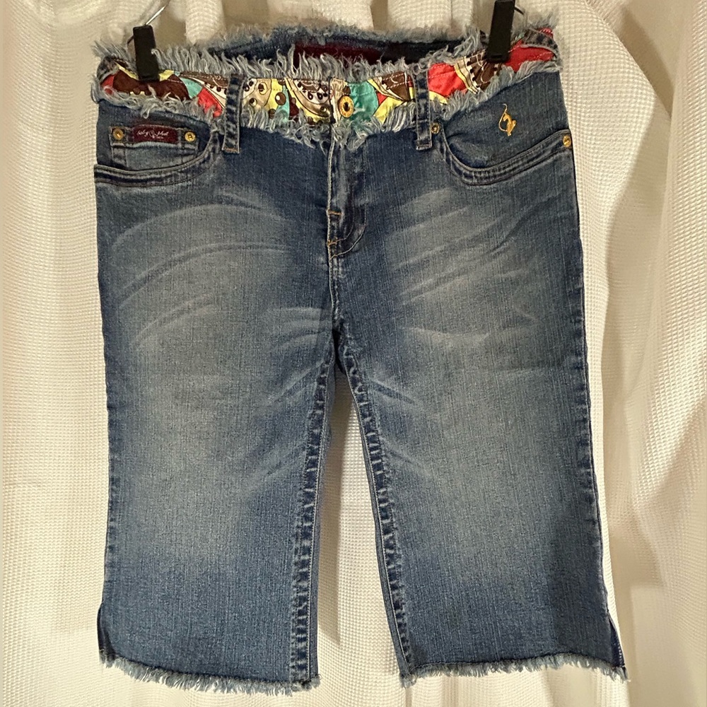Baby Phat Jean Co blue crop jeans